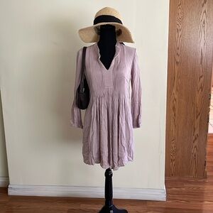 Women’s Old Navy Mauve Long Sleeve Mini Dress, Size Small